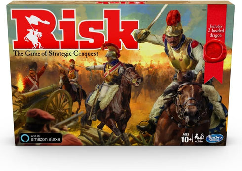 Hasbro Gaming Risk Game with Dragon; Strategy Board Game for Ages 10 and Up, Use with Amazon Alexa