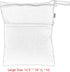 2pcs Pack Damero Cute Travel Baby Wet and Dry Cloth Diaper Organizer Bag(Large, Green+Light Blue)
