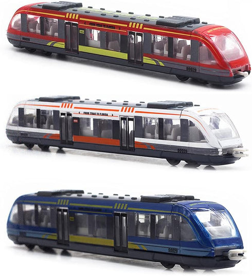 OTONOPI Toy Train Set High Speed Locomotive Engine Die Cast Model Car