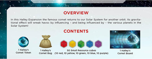 Pendragon Studios: Starship Interstellar Halley's Comet Expansion - Strategy Board Game, Ages 14+, 1-4 Players, 150 Min