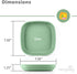 32 Oz. Set 4-9" 9" 1.25" Re-Play Toddler Plates - Deep-Walled Flat Kids Plates - Dishwasher & Microwave Safe - Made