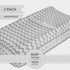 2-Pack Waterproof Changing Pad Cover Sheets for Baby Boy or Baby Girl - (Grey Chevron & Polka Dots)