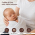 JARWISE 47 47 inches, Organic Cotton Muslin Swaddle Blanket, x White, Quick-Dry Absorbent
