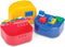 Building Blocks Storage & Display Box with Snap Closure, 3 Pack Holds Small Parts and Minifigures