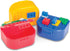 Building Blocks Storage & Display Box with Snap Closure, 3 Pack Holds Small Parts and Minifigures