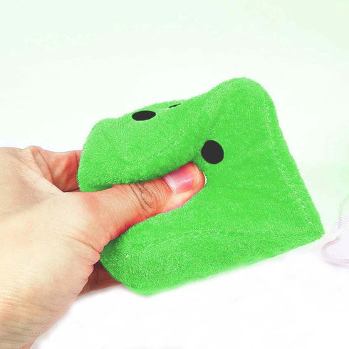 Fuzzy Plush Dice for Car Mirror, 1 Pair of 3” Green Dice with Black Dots for Car Decoration