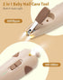 26 1 Trimmer Set,Safe Set Lictin Baby Healthcare and Grooming Kit, in Rechargeable Baby Nail Electric Baby Nail File