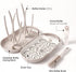 Set 8oz MOTHER-K Travel Baby Bottle Drying Rack (Cream Mocha) + Sippy Cup (Pink)