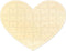 Blank Heart Shape Puzzle with 40 Pieces, Wooden Jigsaw Puzzle for Crafts & DIY, Custom Puzzle 11.2 x 8.4 Inches