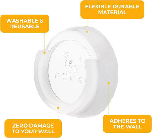 Baby Gate Wall Protectors - Clear Self-Adhesive Bumpers for Safety Gates, Removable & Washable Padding