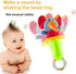 Baby Soft Rattles Shaker - Infant Developmental Hand Grip Toys, Cute Stuffed Animal with Sound (2 Pack, 3-12 Months)