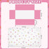 Hahafelt 3 Set Set Piece Rainbow Boho Crib Bedding for Girls Inspirational Quote Pink Baby Crib Bedding Standard Size