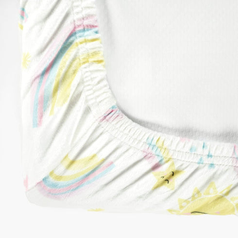 Lush Decor 32" 16", Sunshine Rainbow Soft & Plush Changing Pad Cover, x Yellow