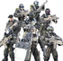 Special Forces Mini Military Action Figure with Weapons Building Blocks Playset, 8 PCS 1:36 Scale SWAT Police Figure,
