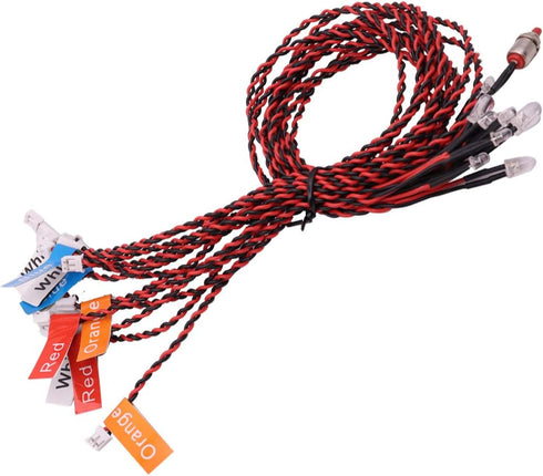 Treehobby 12 4 1/10 1/8 CC01 SCX10 Simulation of Flashing LED Model car Lights Operation Modes for HSP Tamiya rc Light