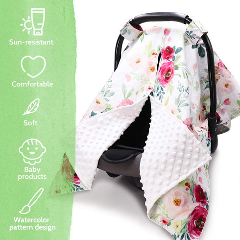 Cozy, TANOFAR Car Seat Cover Baby, Carseat Covers Baby Boy Girl, Peekaboo Opening Infant Car Seat Cover for Winter