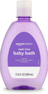 Amazon Basics Hypoallergenic Tear-Free Night-Time Baby Calming Bath, 13.6 Fl Oz (Pack of 4), (Previously Solimo)