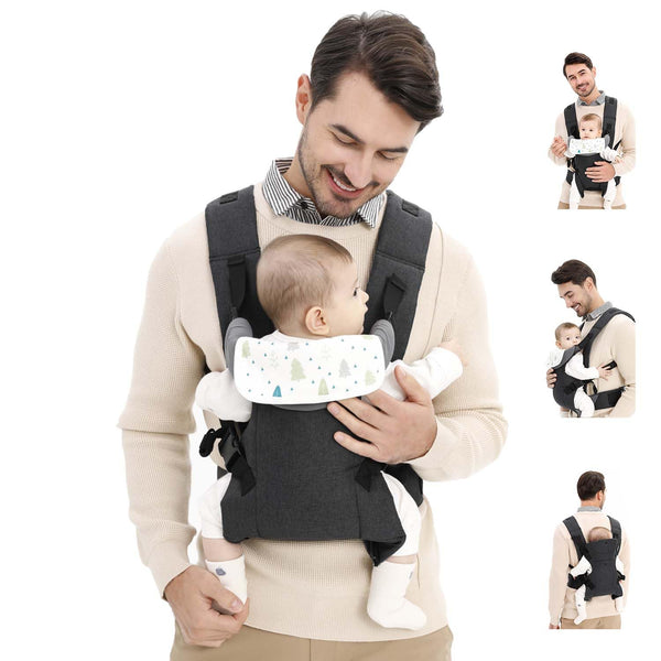 Tiger&Kitty Baby Sling Carrier,4-in-1 Ergonomic Baby Backpack Front Carrier,Newborn to Toddler Wrap Lightweight