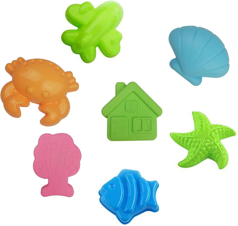 Set 1and (15 3+ IOKUKI Long Shovels Sand Toys with Mesh Bag Including Dump Truck, Beach Buckets, Shovels, Rakes, Molds