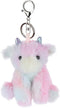 Apricot Lamb Cute Plush Dragon Dinosaur Stuffed Animal Keychain for Kids Bag, Purse, Backpack, Handbag (5 Inches)