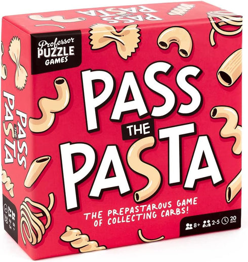 Professor PUZZLE Pass The Pasta Games - Family Board Game of Strategy and Shape Collection for Game Night