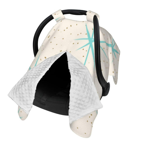 Hcpwzrf Space Age Turquoise s Baby Car Seat Cover & Nursing Cover -