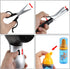 deAO Stylist Hairdresser Barber Salon Role Play Set with Hairdryer, Curling Iron, Belt and Styling Accessories Included – Great Pretend Play Set for Kids