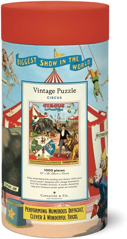 Vintage Circus: Cavallini 1000 Piece Puzzle (PZL/Circus)