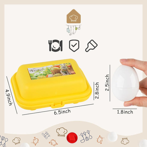 HANSGO 6PCS Matching Eggs shape sorter toy for toddlers 1-3 Educational Toy for Kids Baby Easter Toy Eggs for Boys Girls