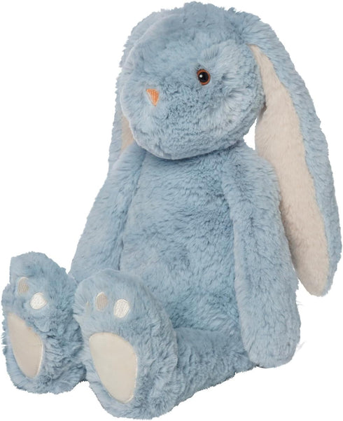 12" Manhattan Toy River The Blue & Light Apricot Snuggle Bunnies Stuffed Animal with Embroidered Accents