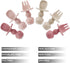 PandaEar 6 Pack Silicone Baby Feeding Set, Anti-Choke Self Feeding Utensils for Baby Led Weaning