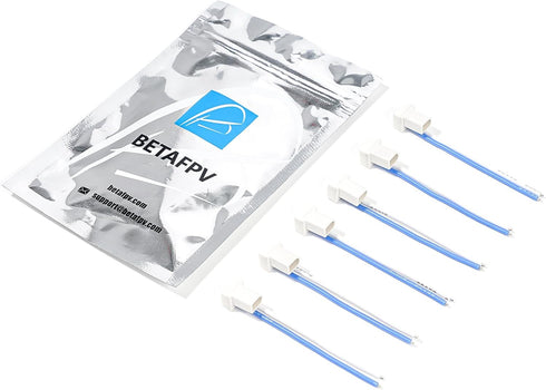BETAFPV 6pcs BT2.0 U Cable Pigtail with 40mm 22AWG Male Connector, Ultra Light 180° U-Shaped Cable for 1S FPV Drones