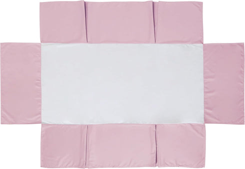 100% 400 Count 52"X28" 14" Crib Skirt Dust Ruffle, Egyptian Cotton Thread Soft Breathable Crib Bedding Skirt for Baby