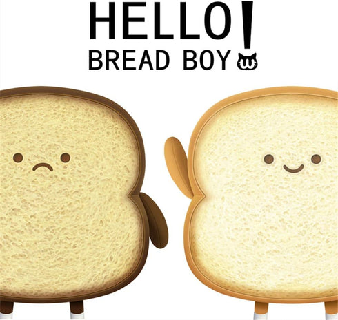 VHYHCY Cute Toast Bread Plush Pillow - Golden Food Toy