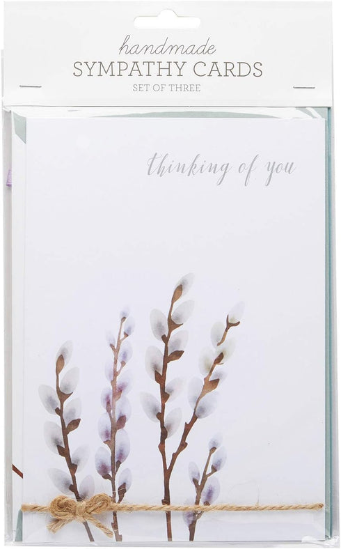 C.R. Gibson Handmade Sympathy Cards, Assorted 3pc, 5" x 7" - Thoughtful Greeting Cards