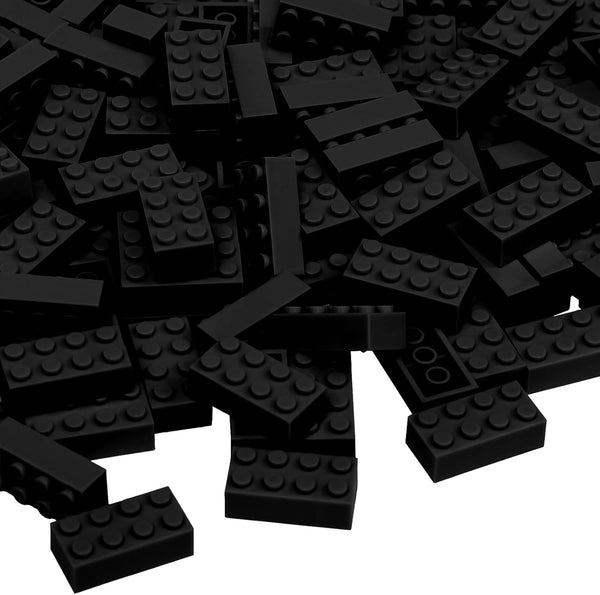 Classic Building Bricks, 100 Piece 2x4 Building Blocks, STEM Creative Toys Compatible with All Major Brands (Black)