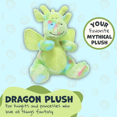 WISHPETS Plush Green 12" ConfettiSoft Dragon Soft Stuffed Animal