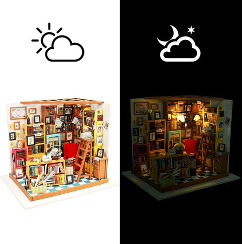 1:20 Rolife Miniature House Kits-Tiny House Kit-DIY Miniature Dollhouse Kits for Adults-Model Building Craft
