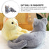 Toddmomy Plush Stuffed Cat Doll Toy, Adorable Grey Cat Stuffed Animal, Cartoon Cat Doll for Kids Home Decor and Sofa