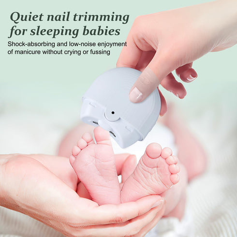 Jocaluyia 2 2 1 Trimmer Electric Automatic Nail Clipper with Light & Speeds, USB Rechargeable Safety Fingernail Cutter