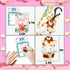 24PCS Mini Stuffed Animals Plush Toys Set, Keychain for Kids Easter Eggs Filler, Classroom Prize