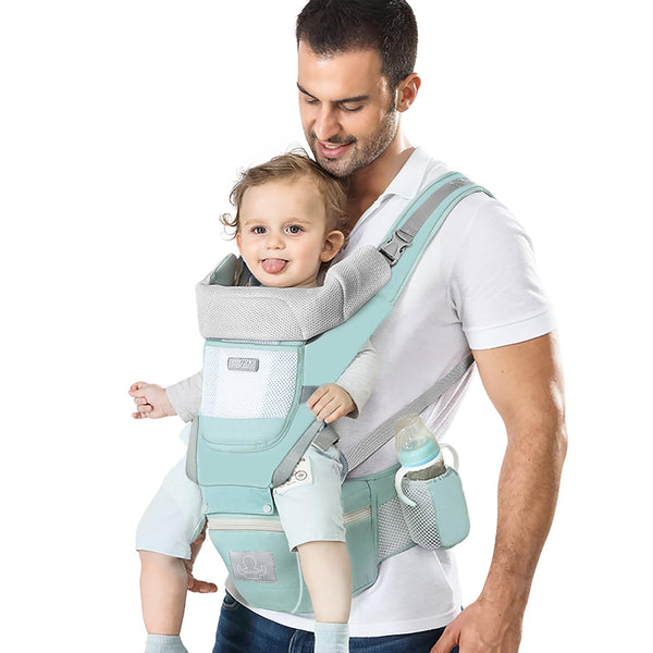 Baby Carrier Ergonomic Infant Carrier with Hip Seat Kangaroo Bag Soft Baby