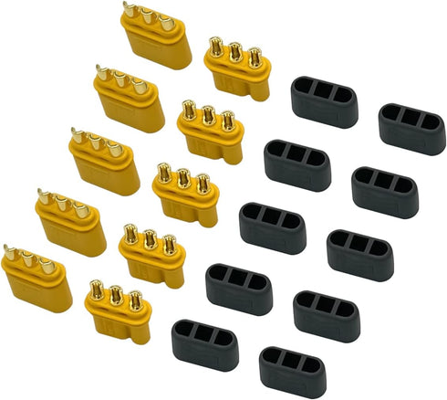 20 Pair Amass MR30 Male Female Connector Plug with Sheath for RC Lipo Battery Multicopter Airplane
