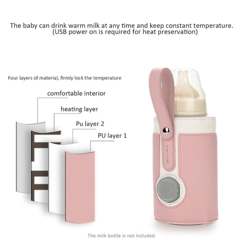 Generic Baby Warm Milk Bottle Warmer, Constant Temperature Heating Portable for Daily Home, Night Feeding, Outward
