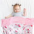 FIGEPO 30 40 Inch 1) New Born Baby Girl Double Layer Fuzzy Toddler Throw Blankets Soft Plush Minky Daycare Blanket