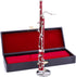 Dselvgvu Miniature Bassoon with Stand and Case Mini Musical Instrument Bassoon Replica Collectible