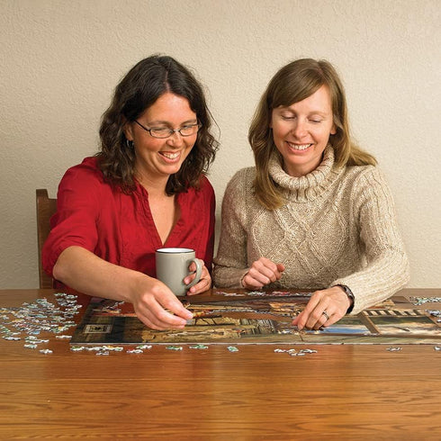 1000 Cobble Hill Piece Puzzle - Lakeside Cabin - Sample Poster Included