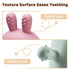 2 Packs Bunny Teething Toys for Babies 0-6 Months, 100% Food-Grade Silicone Teething Mitten, BPA Free, Red & Green