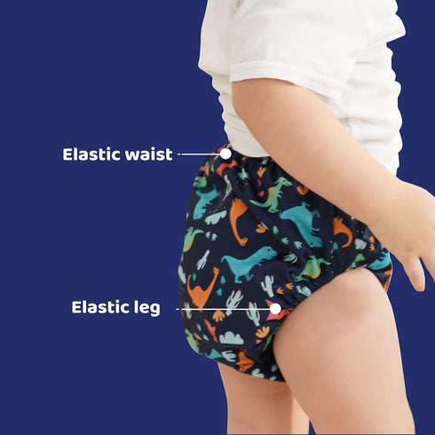 8 Packs 6t Reusable Plastic Underwear Covers for Potty Training and Waterproof Diaper Cover for Rubber Pants Boys