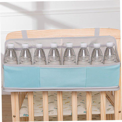 Diaper Organizer Hanging Storage Bag Multi-functional Crib Organizer for Essentials and Material for Changing Tables